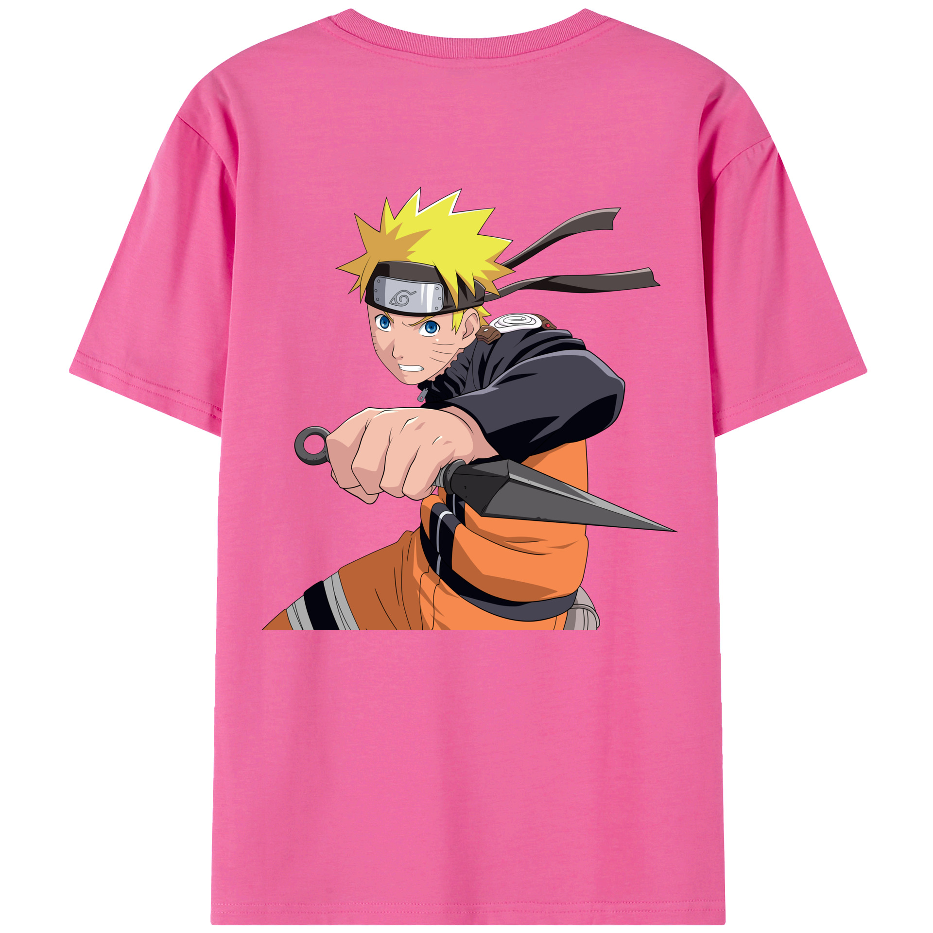 （画像用） NARUTO -ナルト- うずまき ナルト Uzumaki Naruto レディース半袖Tシャツ(バックプリント)